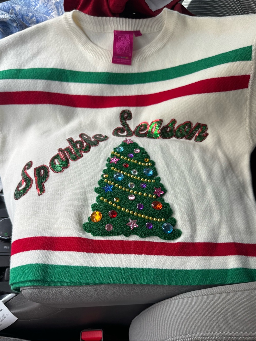 'Sparkle Season' QOS Tree Sweater